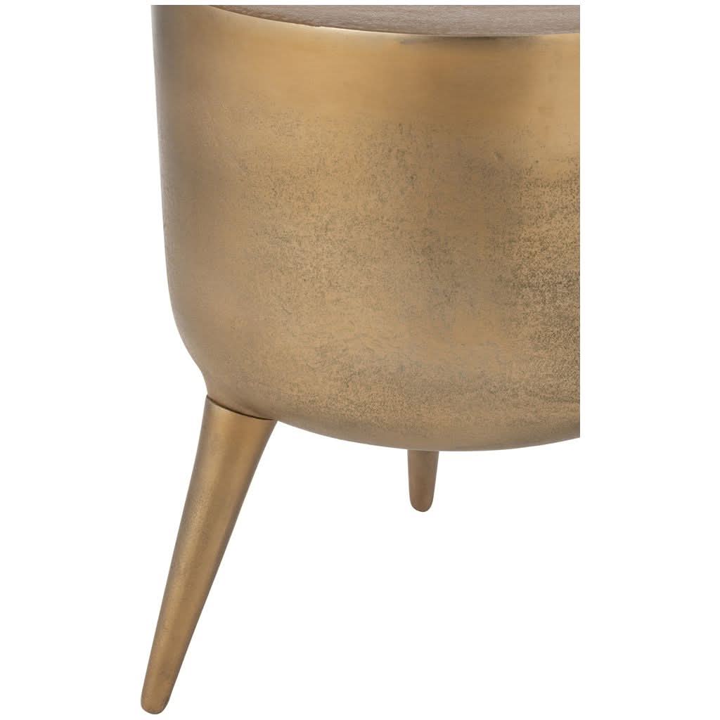 Tabouret Aluminium Doré Design - Designix