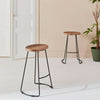 Barhocker Holz Stahl | Zenith