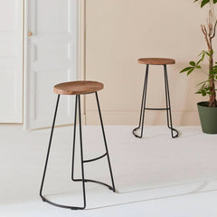 Barhocker Mangoholz Stahl | Utter
