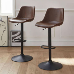 Verstellbare Barhocker Braun | Ruiss