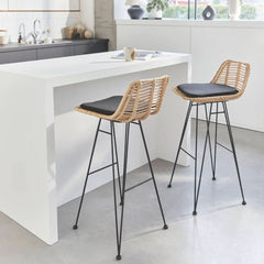 Barhocker Rattan Metall | Éclair