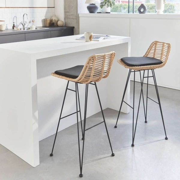Barhocker Rattan Metall | Éclair
