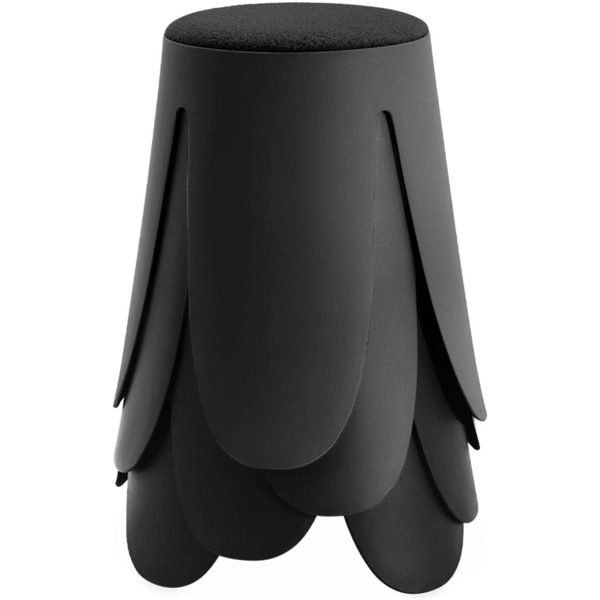 Tabourets Bouclette Noir Empilables | Gris - Designix Tabouret
