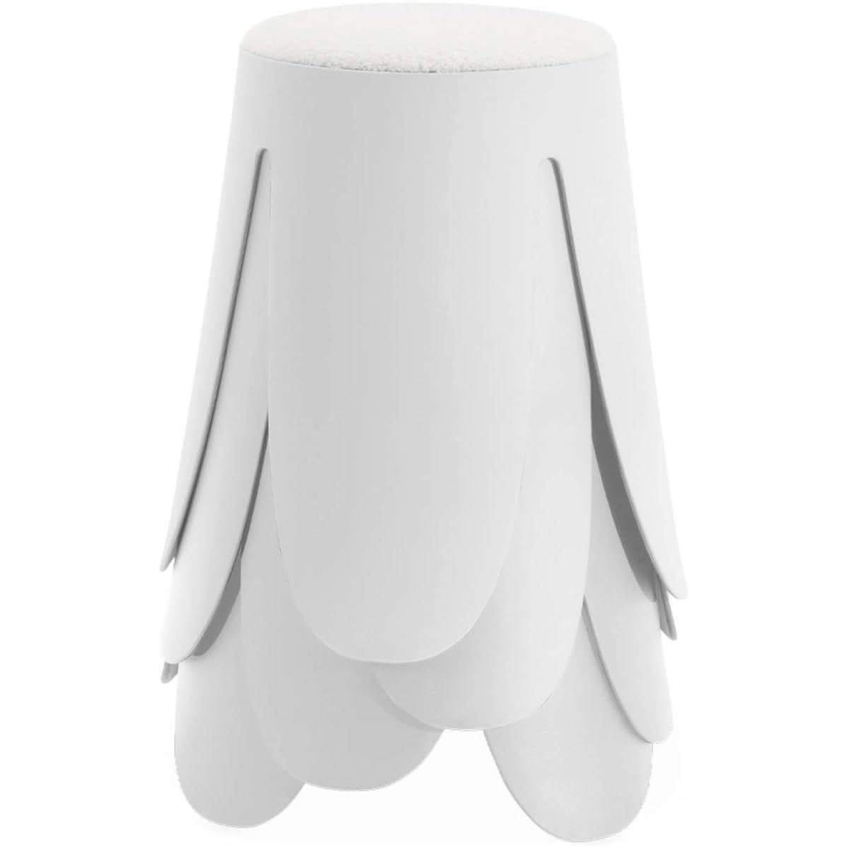 Tabourets Bouclette Texturée Blancs | Océan - Designix Tabouret