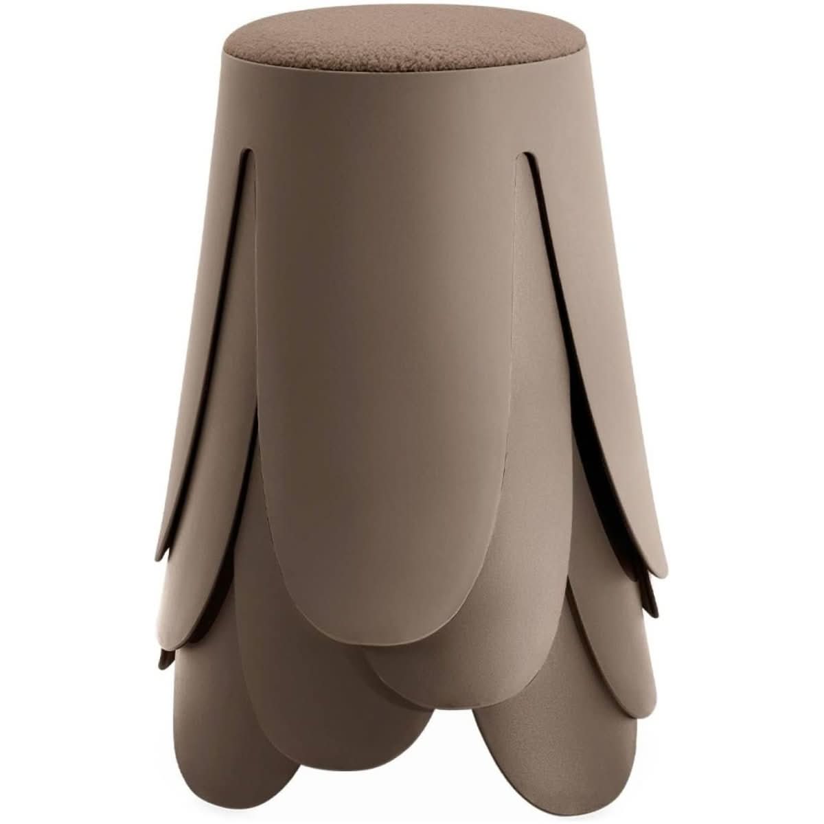Tabourets Empilables Bouclette Marron | Jazz - Designix Tabouret