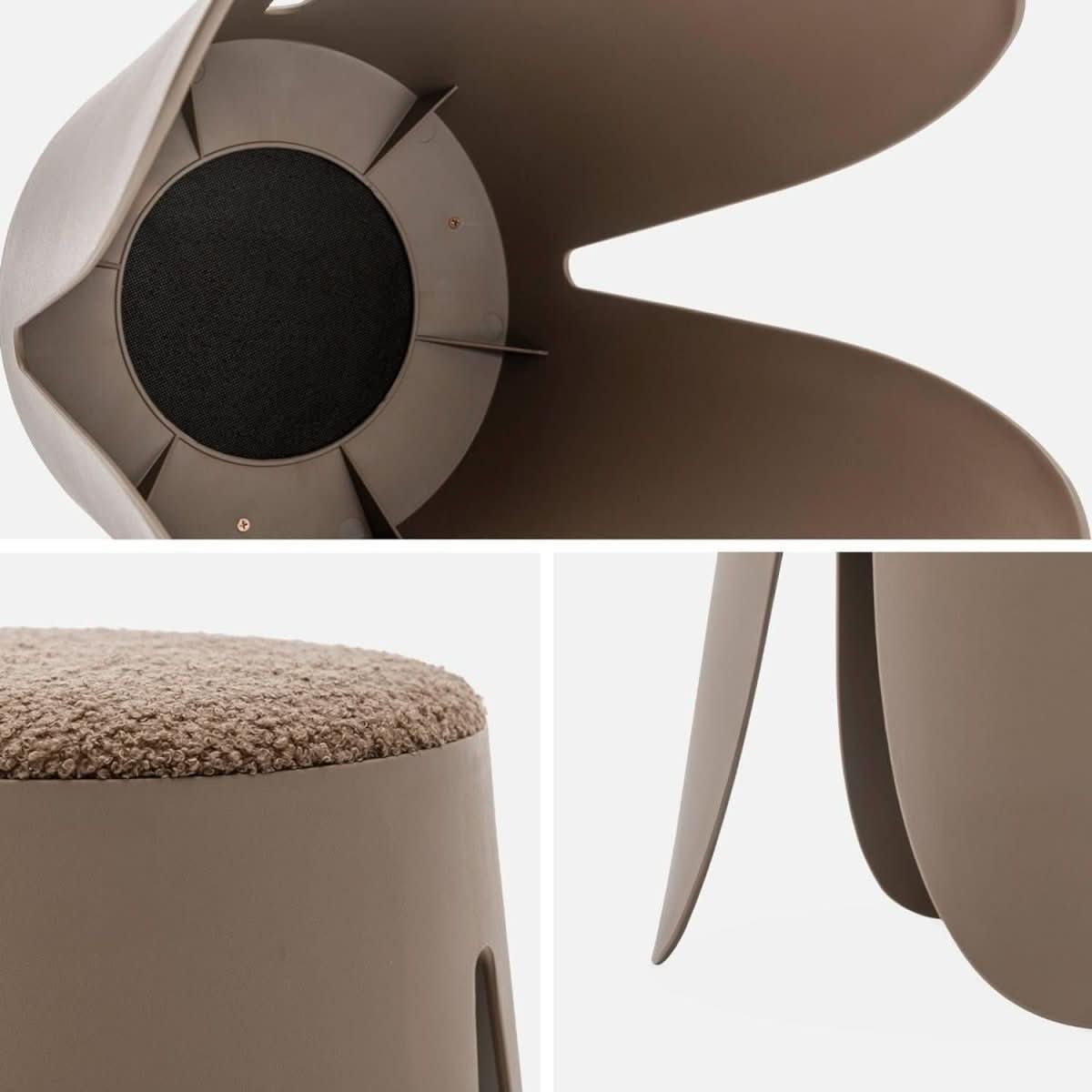 Tabourets Empilables Bouclette Texturée | Onde - Designix Tabouret