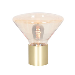Lampe Table Ambiance Laiton Verre