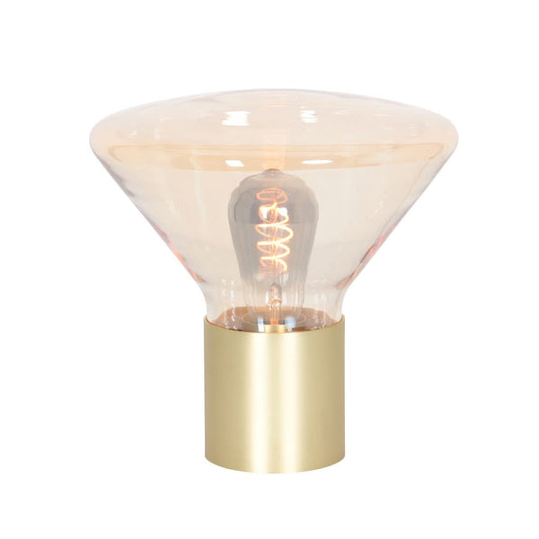 Lampe Table Ambiance Laiton Verre