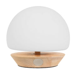 Lampe de Bureau en Verre Blanc Artisanale