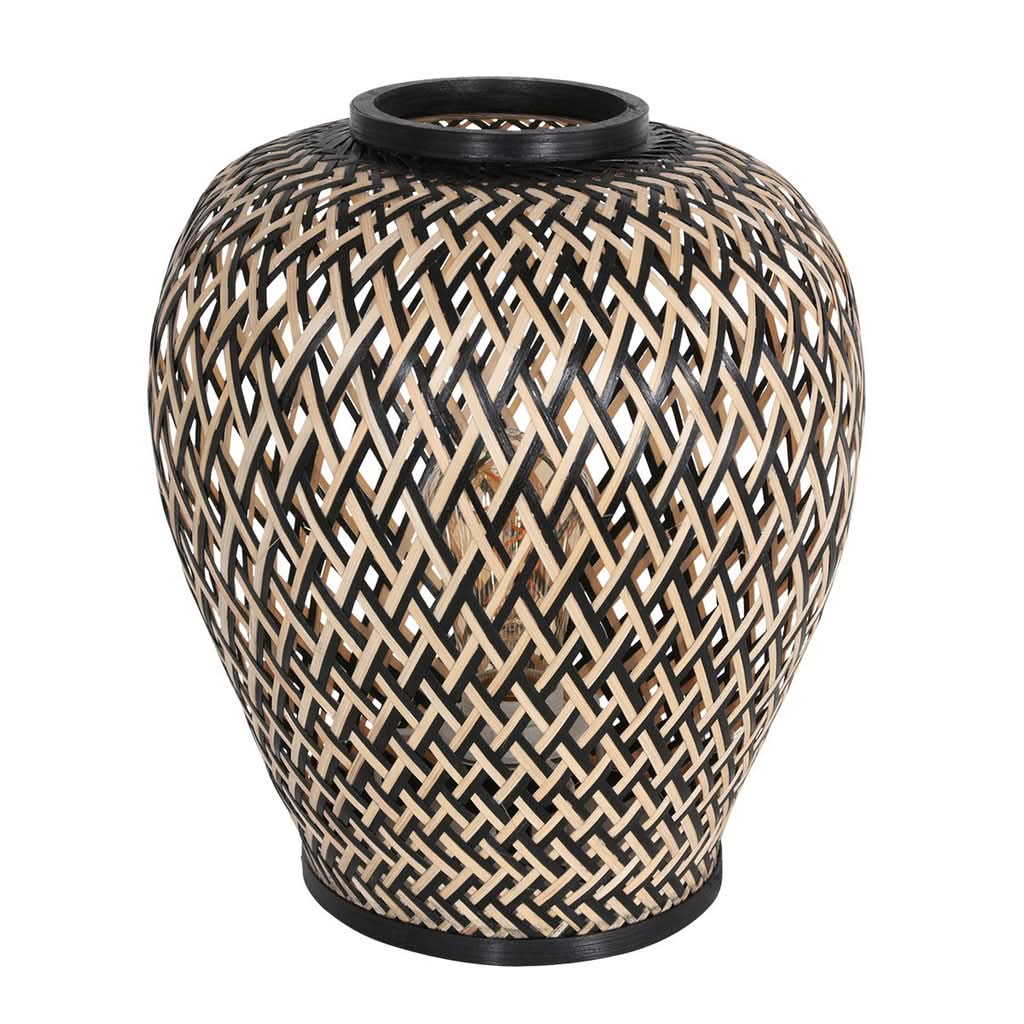 Lampe Table Maze Noir Marron
