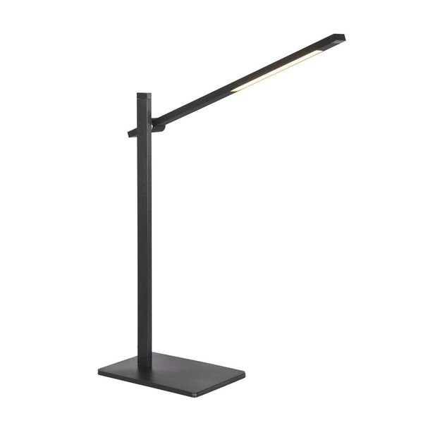 Minimalistische schwarze Tischleuchte