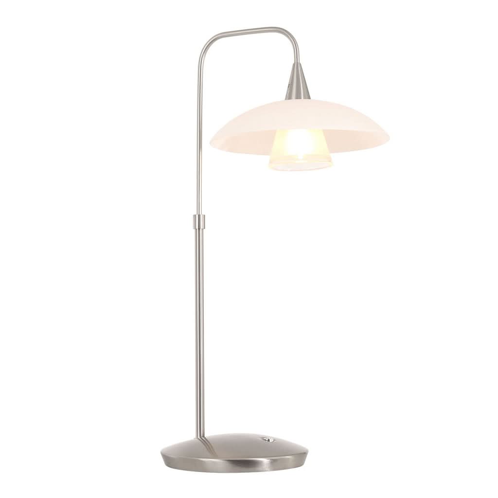 LED-Tischleuchte gebürsteter Stahl