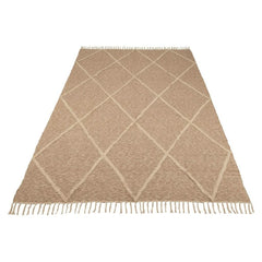 Baumwollteppich Neela Beige