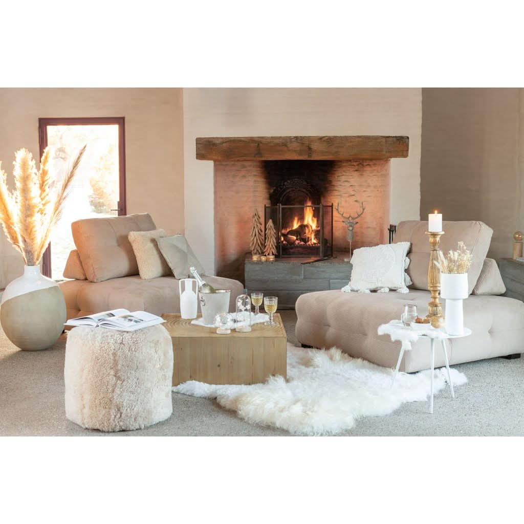 Tapis Mouton Blanc Petit Format Compact - Designix