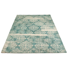 Blauer Baumwoll-Orientteppich