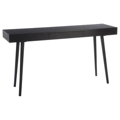 Schubladenkonsole Holz Schwarz