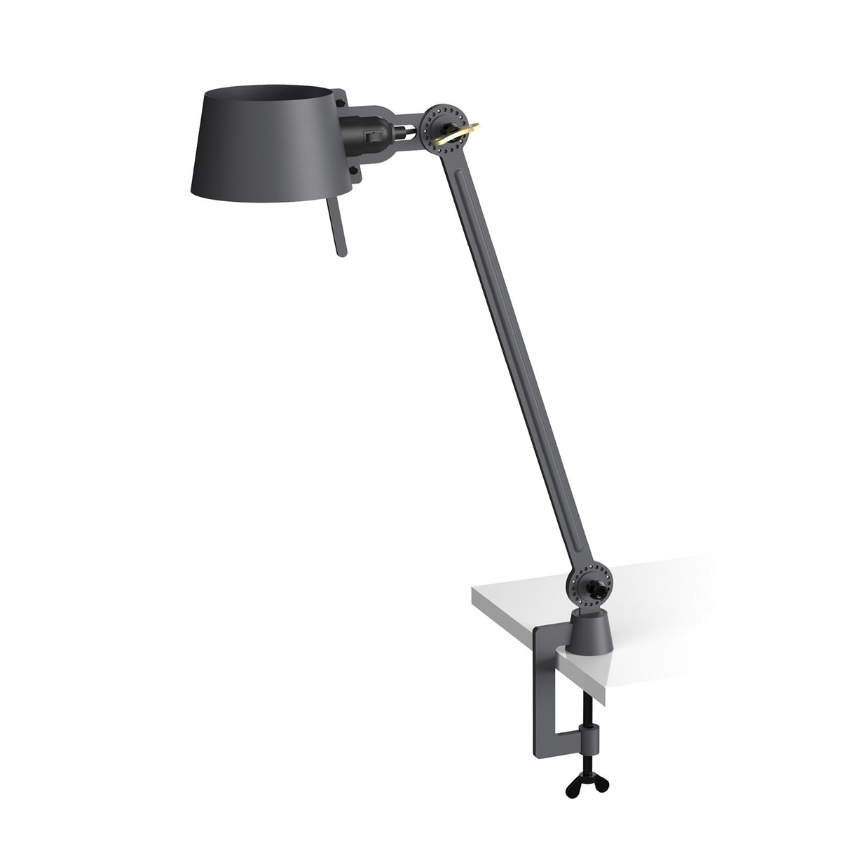 Lampe de bureau Bolt 1 bras à pince Gris nuit