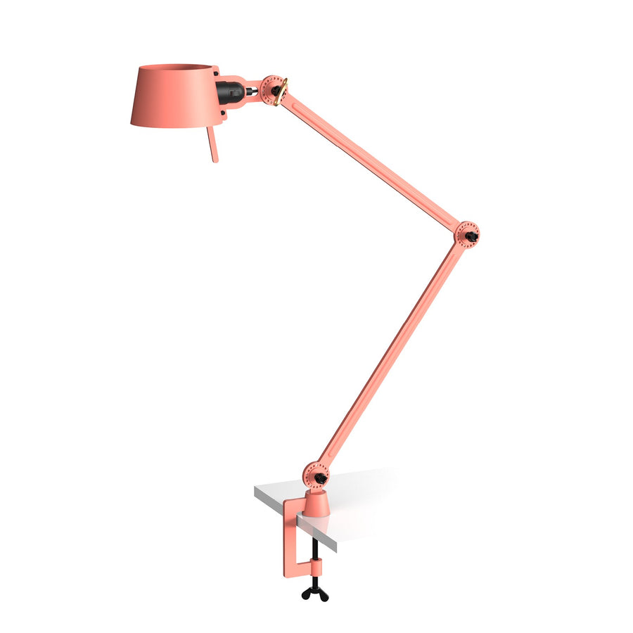 Lampe de bureau Bolt 2 bras à pince Rose aurore
