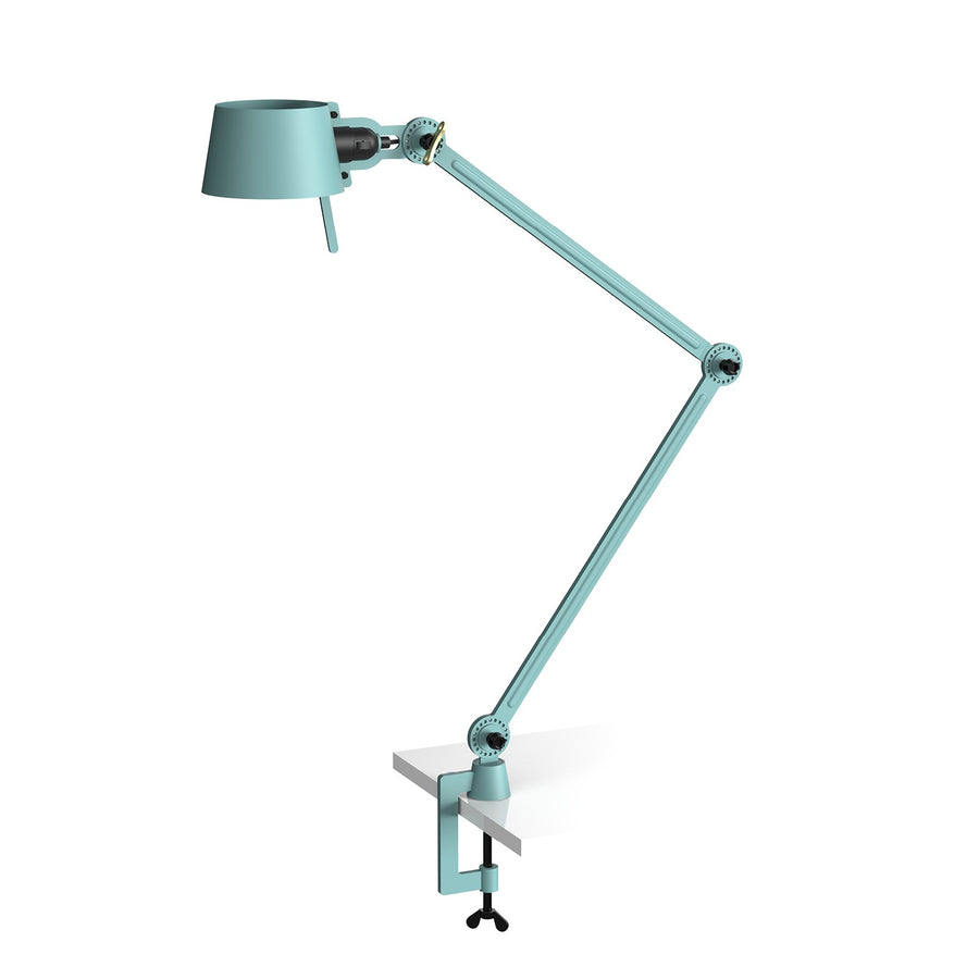 Lampe de bureau Bolt 2 bras à pince Bleu glacier