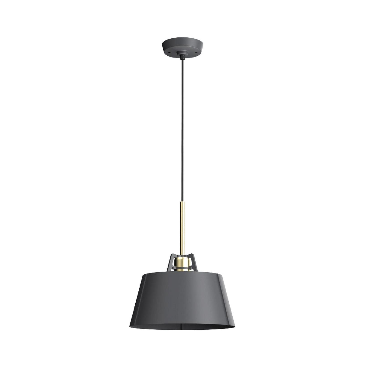 Suspension Bella Gris nuit Laiton