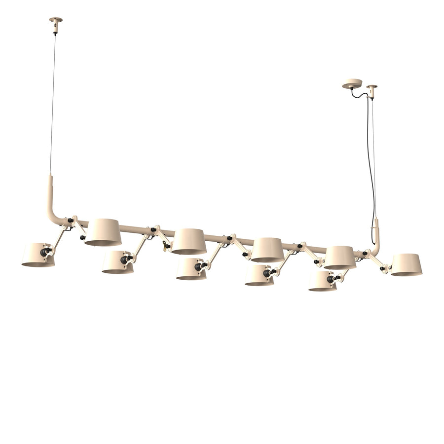 Suspension multiple Bolt 10 lumières Blanc cassé