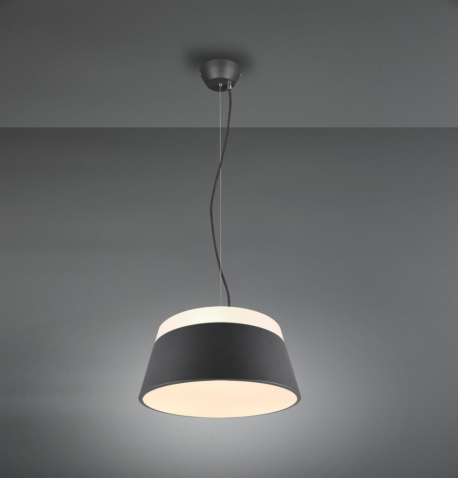 Suspension Baroness 3 lumières anthracite