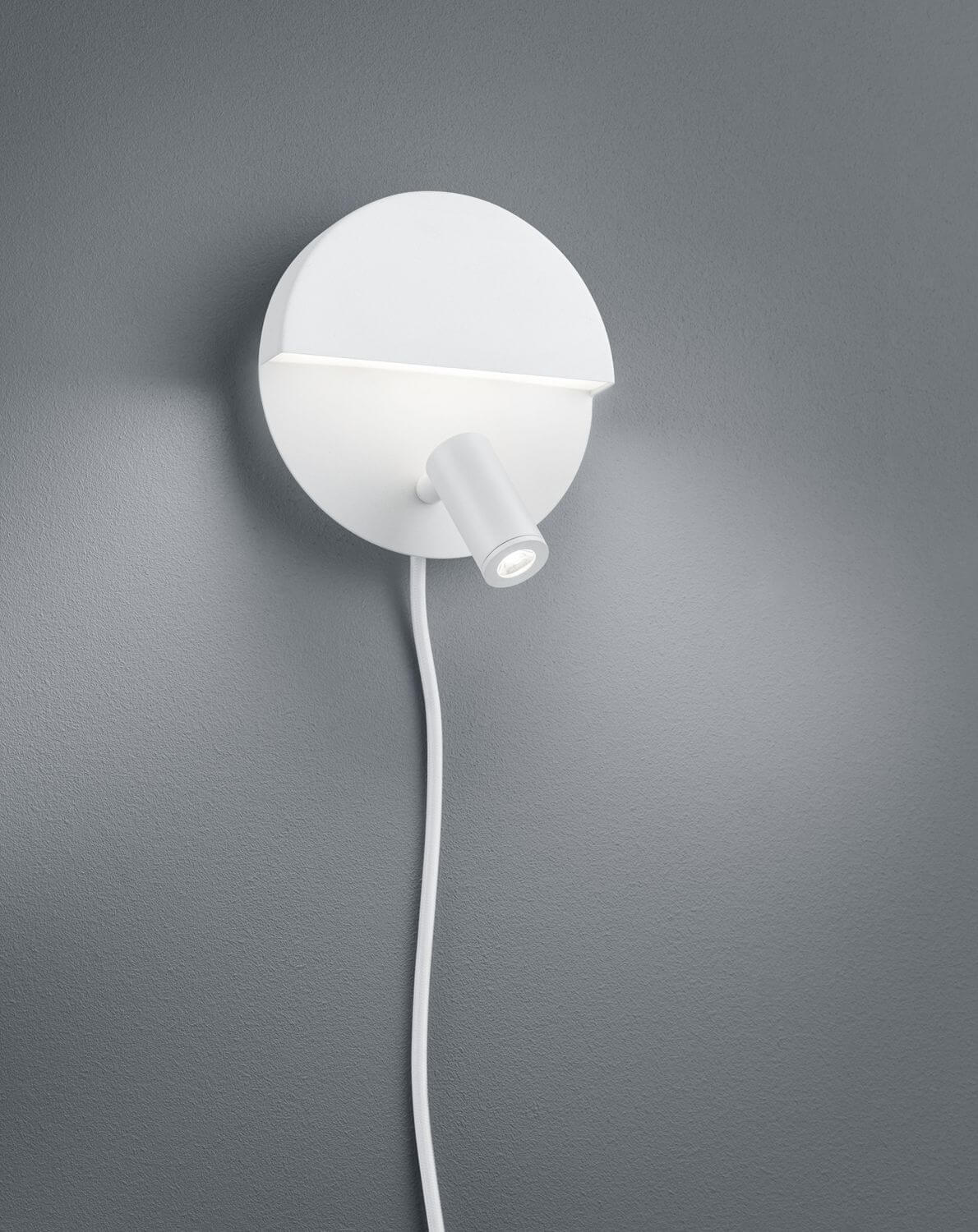 Applique murale Mario blanche mat