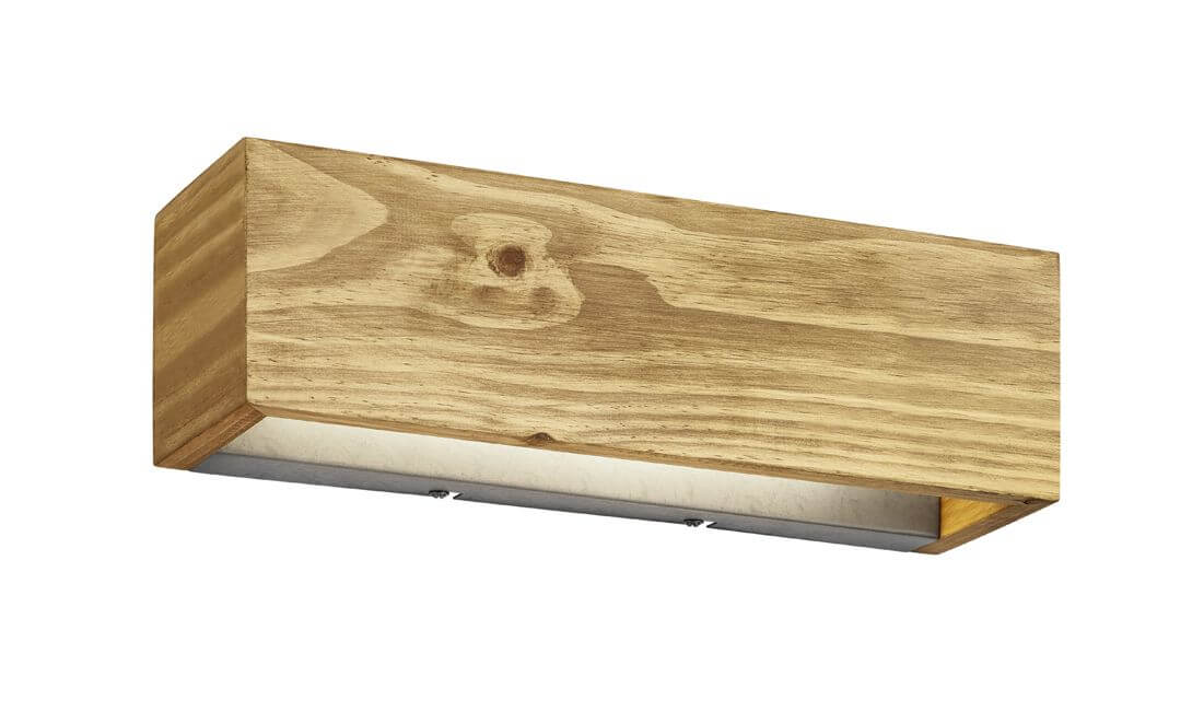 Applique murale Brad bois, L 37 cm