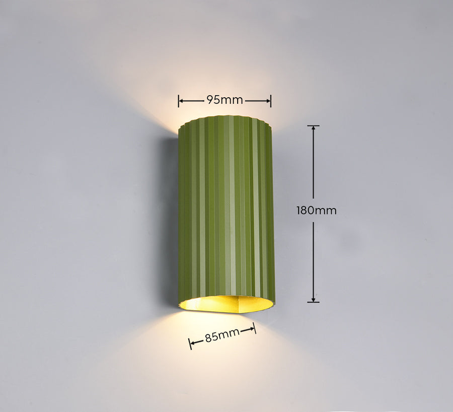Applique murale Soka 2 lumières verte