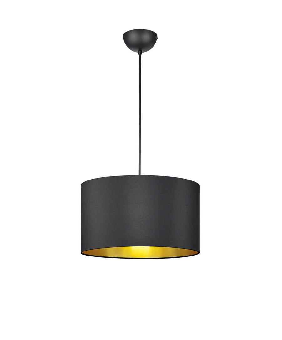 Suspension Hostel noire mat, tissu
