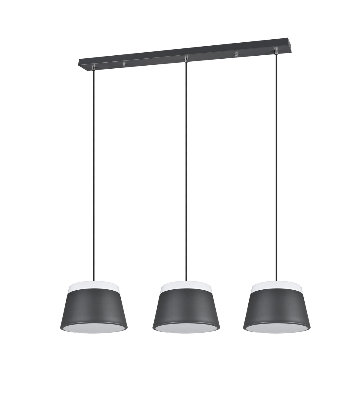 Suspension Baroness 6 lumières anthracite