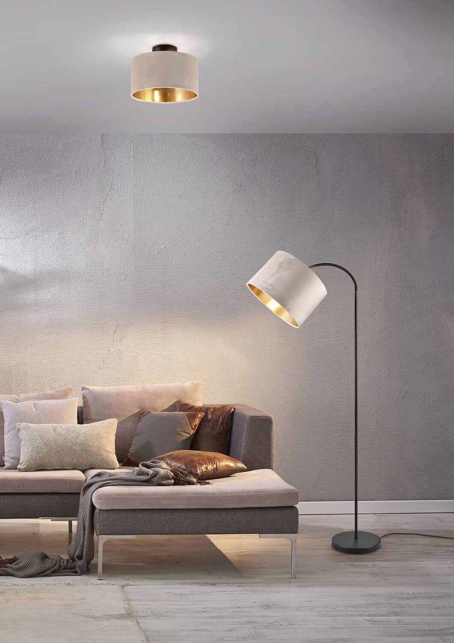 Lampadaire Julieta beige, tissu