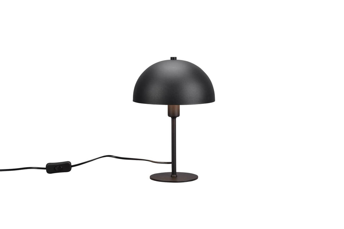 Lampe à poser Nola noire mat, H 30,5 cm