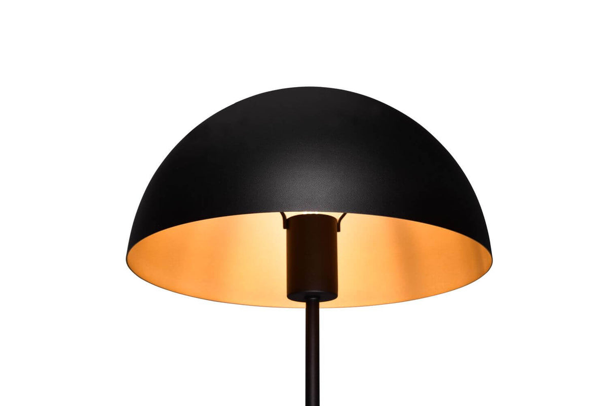 Lampe à poser Nola noire mat, H 45 cm