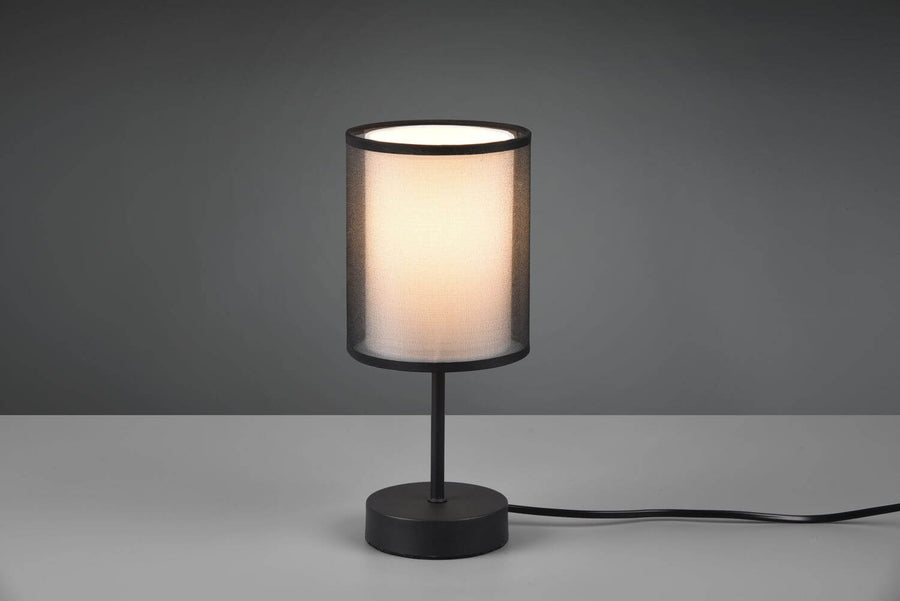 Lampe à poser Burton noire mat