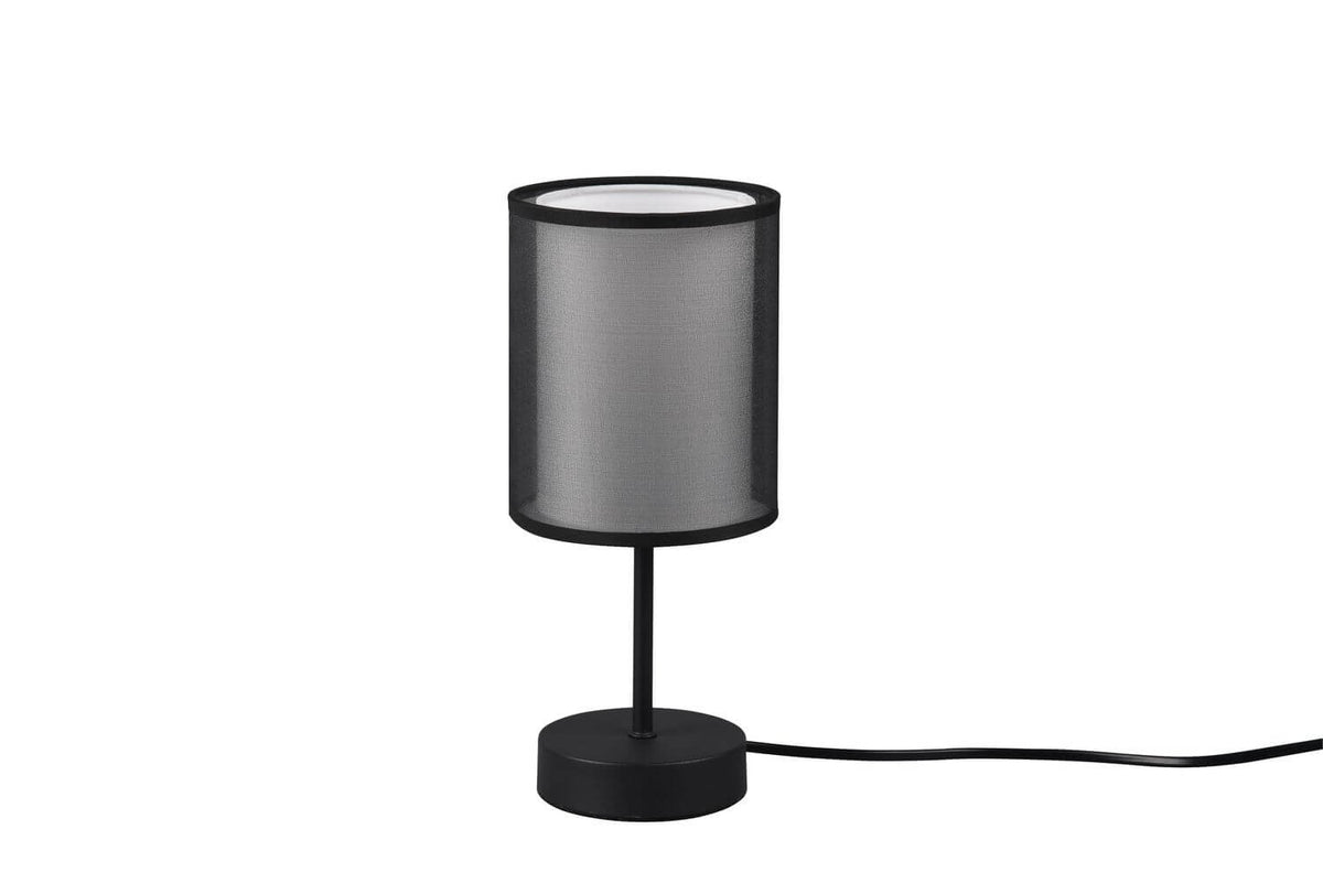 Lampe à poser Burton noire mat