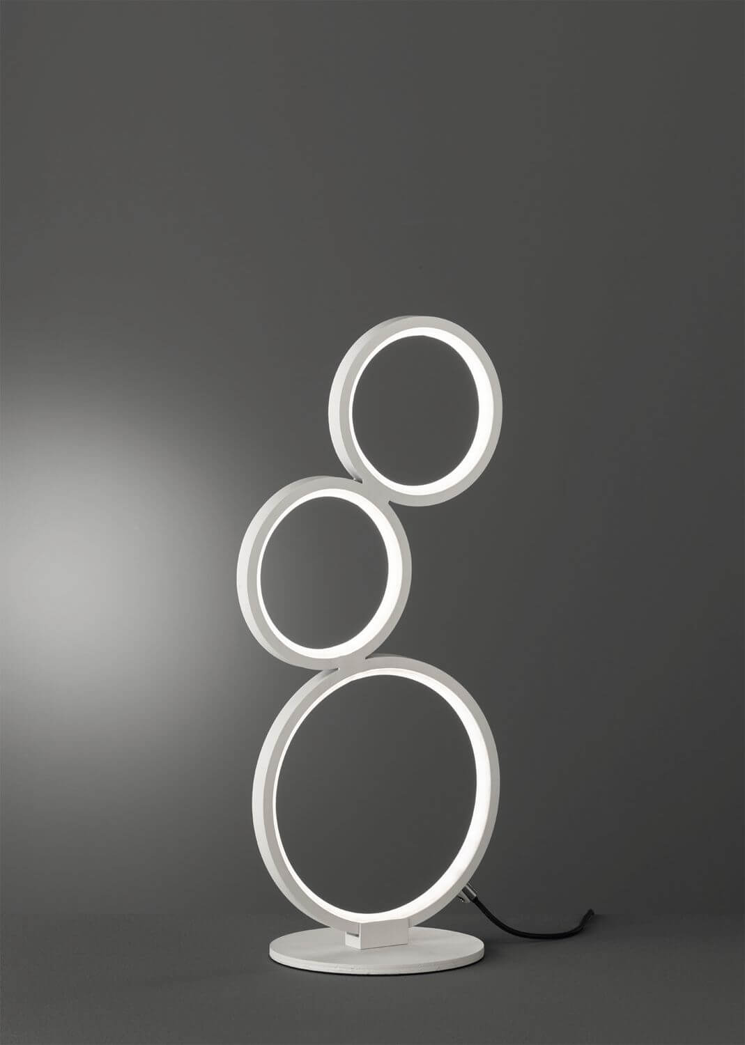Lampe à poser Rondo blanche mat