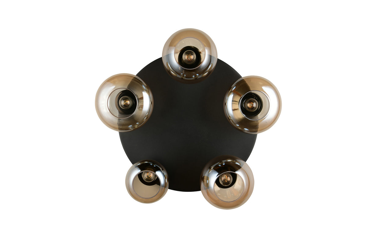 Plafonnier Lumina 5 lumières noir mat