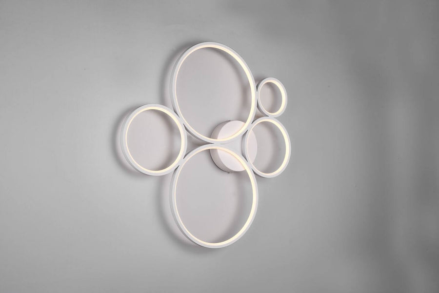 Plafonnier Rondo blanc mat, L 59 cm