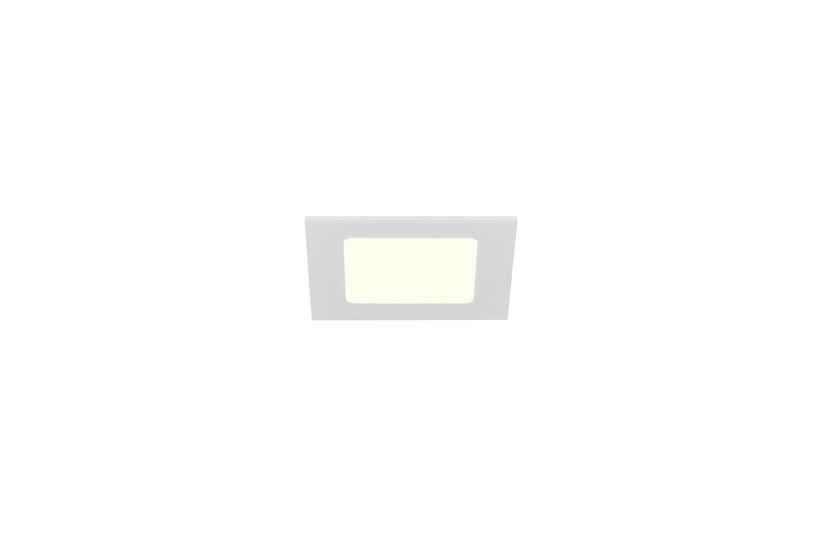 Spot encastrable Kibo blanc mat, L 12 cm