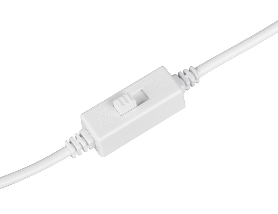 Spot encastrable Kibo blanc mat, L 12 cm