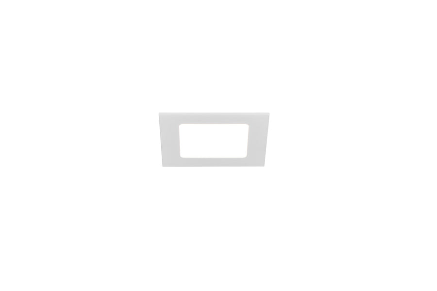 Spot encastrable Kibo blanc mat, L 12 cm