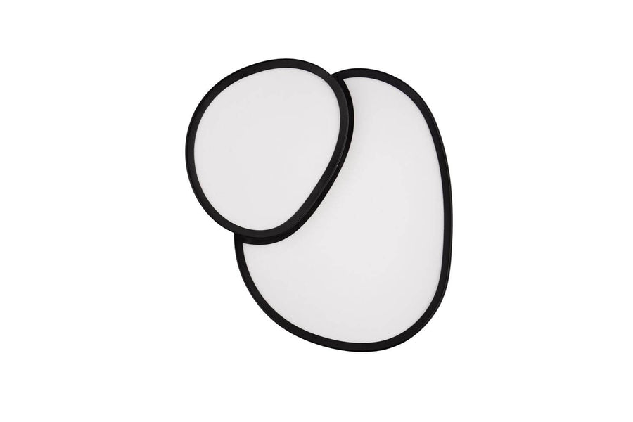 Plafonnier Rise noir mat, L 43,5 cm
