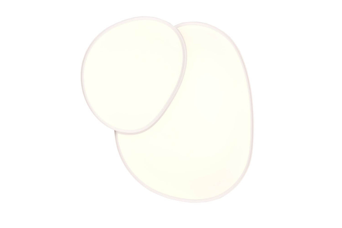 Plafonnier Rise blanc mat, L 77 cm