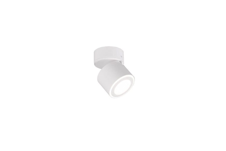 Plafonnier Taurus blanc mat, L 10,9 cm