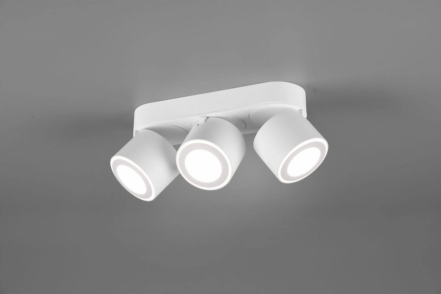 Plafonnier Taurus blanc mat, L 27,3 cm