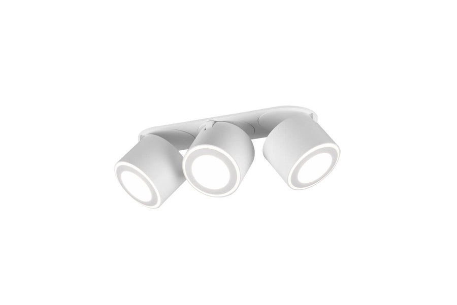 Plafonnier Taurus blanc mat, L 27,3 cm