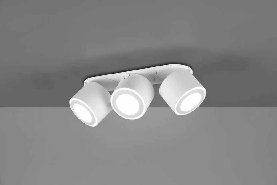 Plafonnier Taurus blanc mat, L 27,3 cm