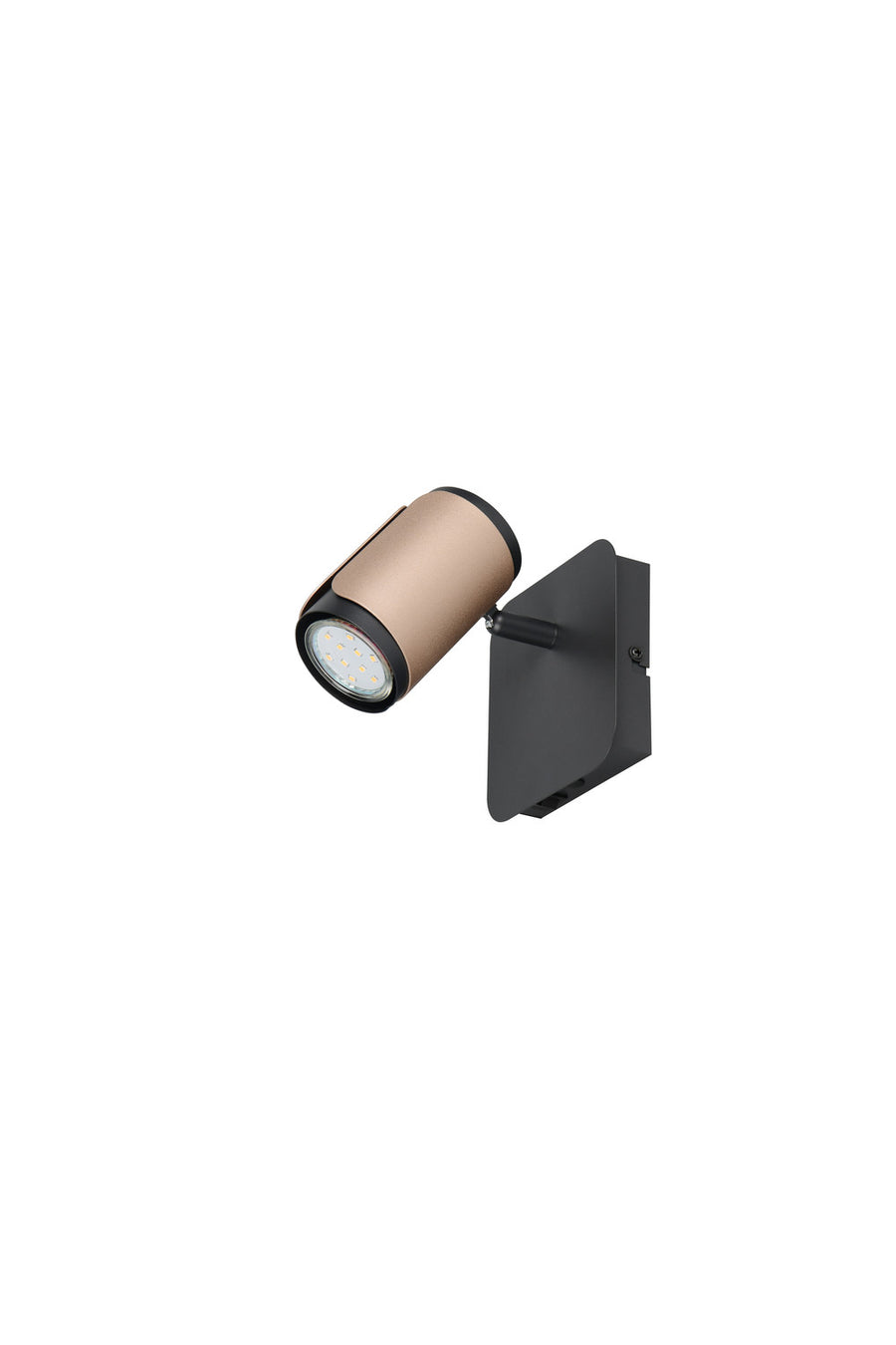 Gros plan sur la source LED : diodes visibles sous la lentille du spot champagne