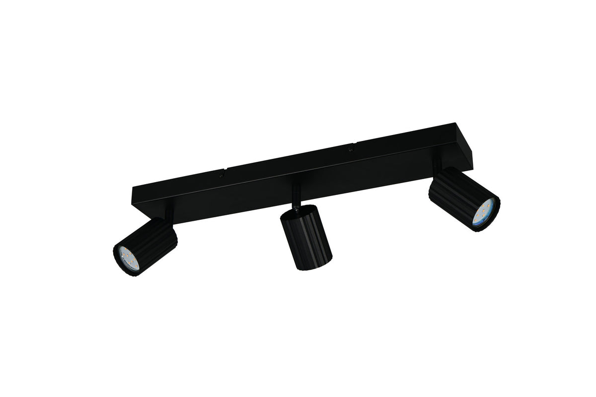 Spot Soka 3 lumières noir mat